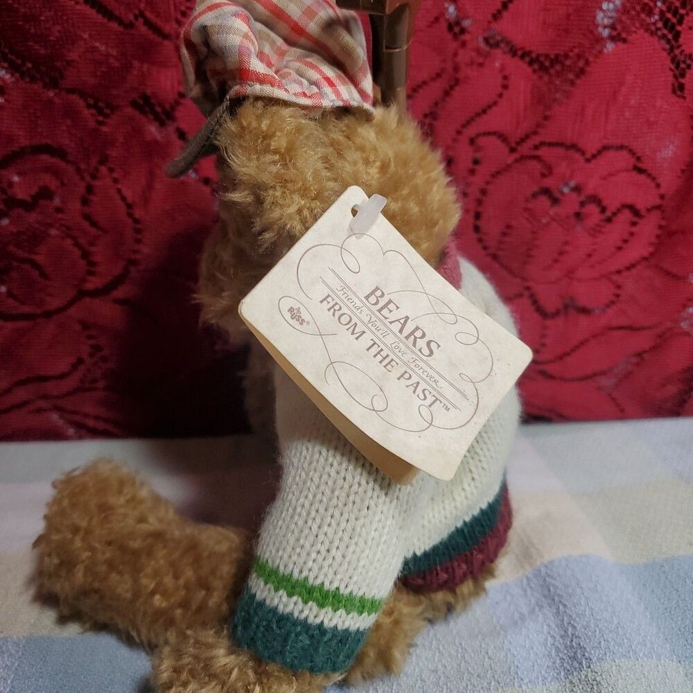 Vtg Russ Berrie‎ & Co Bears from the Past Bogey Jr 7" Golf Outfit Plush Bear - Picture 3 of 8